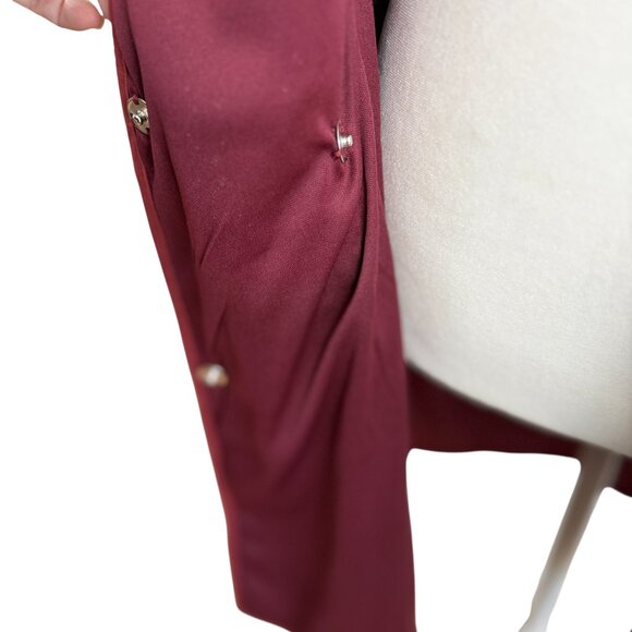 NWT PrettyLittleThing Multicolor Sequin Blazer Dress – Burgundy Pink & Gold - Picture 7 of 9